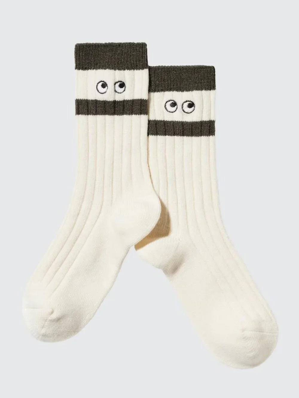 Uniqlo x Anya Hindmarch Heattech Socks - Off White